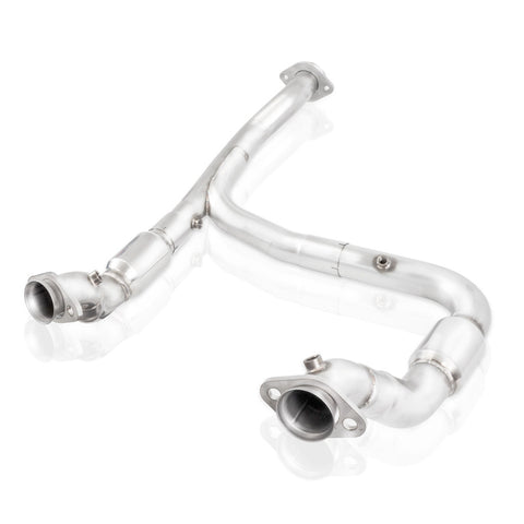 Stainless Works 15-18 F-150 3.5L Downpipe 3in High-Flow Cats Y-Pipe Factory Connection